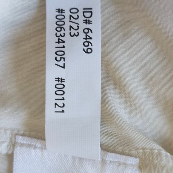 Express Ivory Ruched Puff-Sleeve Top with Peplum Size Small - Picture 7 of 10